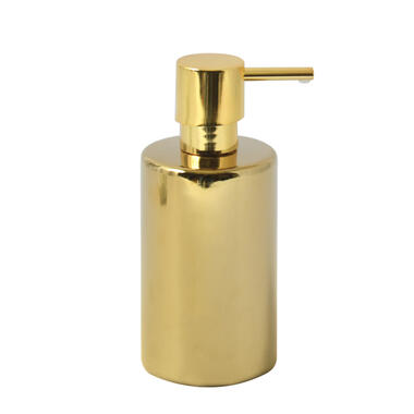 Spirella zeeppompje/dispenser Sienna - glans goud - porselein product