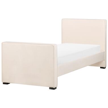 TEENIE - Eenpersoonsbed - Beige - 90 x 200 cm - Fluweel product