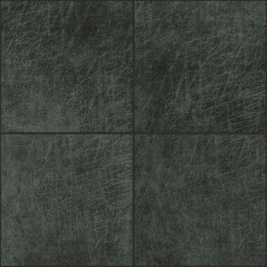 Origin Wallcoverings zelfklevende eco-leer tegels - vierkant - antraciet grijs product