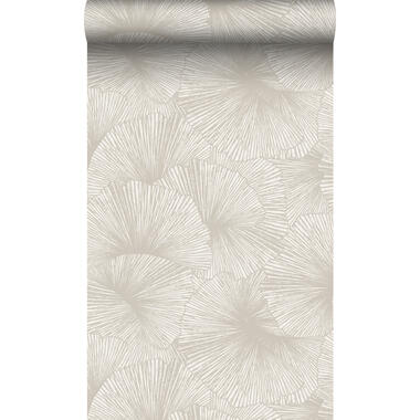 Origin Wallcoverings behang - 3D-motief bladeren - warm grijs - 50 x 900 cm product