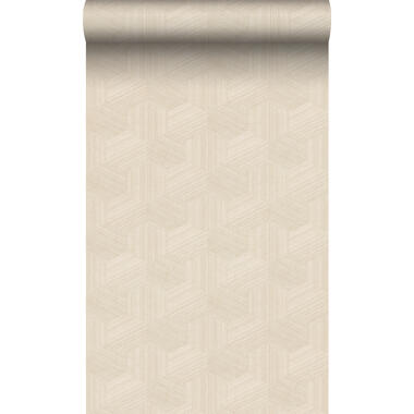 Origin Wallcoverings eco-texture vliesbehang - grafisch 3D motief - lichtbeige product