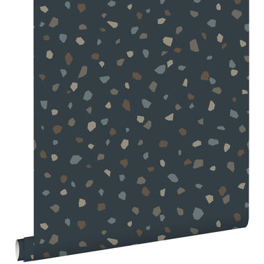 ESTAhome behang - terrazzo - donkerblauw - 50 x 900 cm - 139828 product