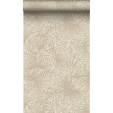 Origin Wallcoverings behang - 3D-motief bladeren - beige - 50 x 900 cm - 348006 product