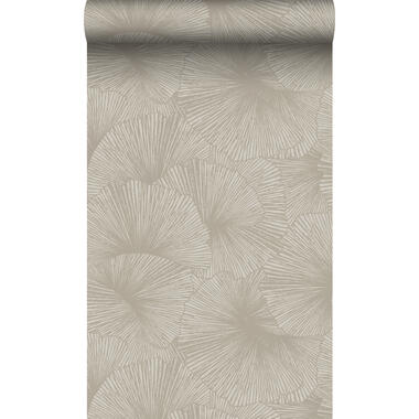 Origin Wallcoverings behang - 3D-motief bladeren - taupe - 50 x 900 cm - 348007 product