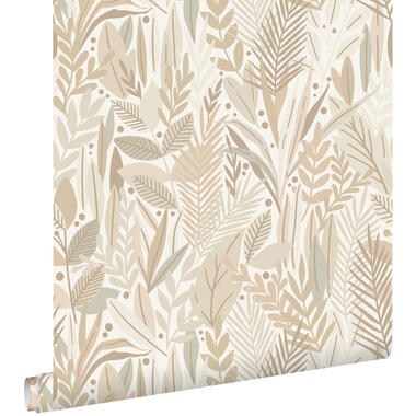 ESTAhome behang - bladeren - zand beige - 50 x 900 cm - 139852 product