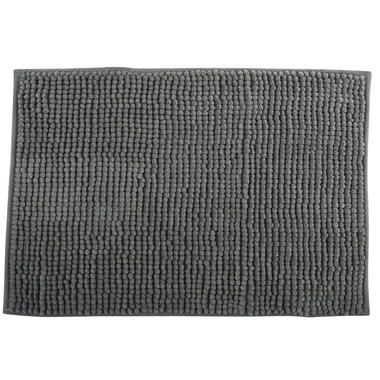 MSV Badkamerkleed/badmat voor op de vloer - grijs - 60 x 90 cm product