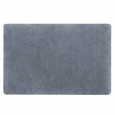 Spirella badkamer vloerkleed/tapijt - hoogpolig - grijs - 50 x 80 cm product
