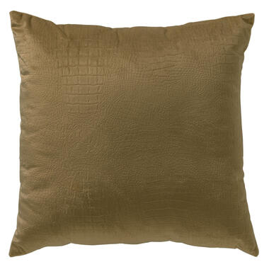 Sierkussen Croco - Military Olive - 40x40 cm product