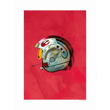 Komar poster - Star Wars Classic Helmets Rebel Pilot - rood - 30 x 40 cm product