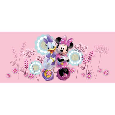 Disney poster - Minnie Mouse & Katrien Duck - roze - 202 x 90 cm - 600909 product