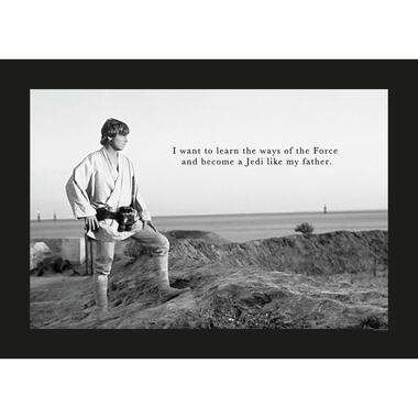 Komar poster - Star Wars Classic Luke Quote - zwart wit - 70 x 50 cm - 610259 product