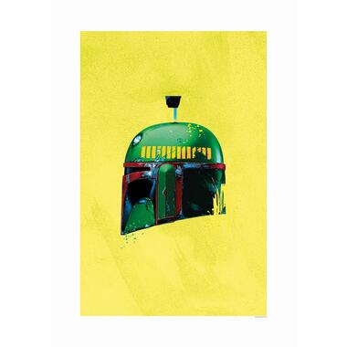 Komar poster - Star Wars Classic Helmets Boba Fett - geel en groen - 50 x 70 cm product