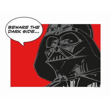 Komar poster - Star Wars Classic Comic Quote Vader - rood en zwart - 40 x 30 cm product