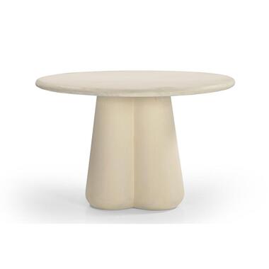 Eettafel Rond 150cm - Beige Beton Ciré - Mat Gelakt product