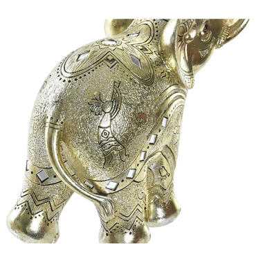 Items Olifant dierenbeeld - goud - polyresin - 24 x 10 x 24 cm product