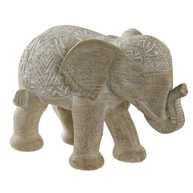 Items Olifant dierenbeeld - beige - polyresin - 28 x 13,5 x 18,5 cm product