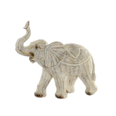 Items Olifant dierenbeeld - beige - polyresin - 27 x 12 x 24,5 cm product