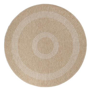 Rond Buitenkleed Sisal Laagpolig Beige - 160 CM ROND product