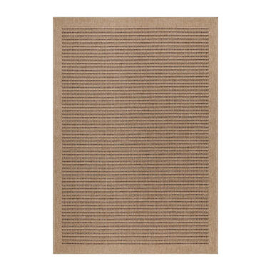 Bali Buitenkleed Sisal Laagpolig Indoor en Outdoor Beige Zwart - 280x370 CM product