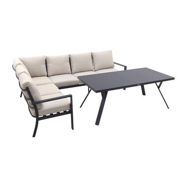 GI Sergio lounge dining set 3-delig - Links - black/Copper product