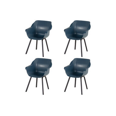 Set van 4 - Hartman Sophie Element dining armstoel - Steel Blue product