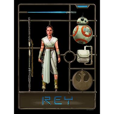 Sanders & Sanders poster - Star Wars Toy Rey - bruin - 30 x 40 cm - 611689 product