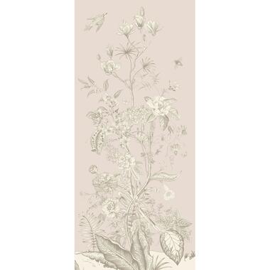 Sanders & Sanders poster - bloemmotief - beige - 1.1 x 1.55 m - 601259 product