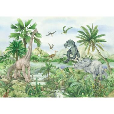 Sanders & Sanders poster - dinosaurussen - groen - 1.1 x 1.55 m - 601244 product