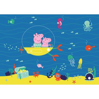 Sanders & Sanders poster - Peppa Pig - blauw en geel - 1.1 x 1.55 m - 601257 product