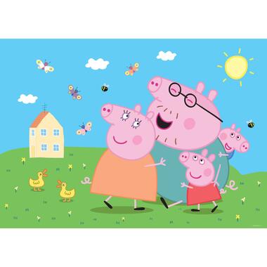 Sanders & Sanders poster - Peppa Pig - groen, blauw en roze - 1.1 x 1.55 m product