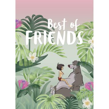 Sanders & Sanders poster - jungle book - groen en roze - 50 x 70 cm - 611715 product