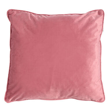 FINN - Kussenhoes 45x45 cm - velvet - effen kleur - Dusty Rose - roze product