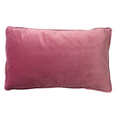 FINN - Kussenhoes 40x60 cm - velvet - effen kleur - Heather Rose - roze product