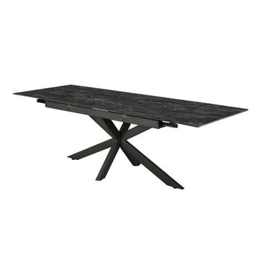 Uitschuiftafel Zwart Keramiek - 160/240cm - Australian product