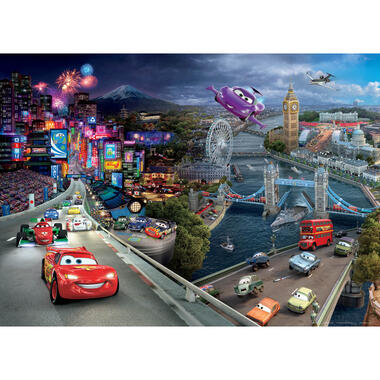 Disney poster - Cars - blauw, rood en paars - 160 x 110 cm - 600649 product