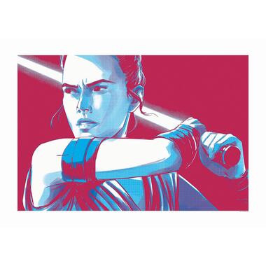 Komar poster - Star Wars Faces Rey - rood en blauw - 70 x 50 cm - 610265 product