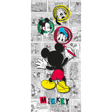 Disney poster - Mickey Mouse - grijs, geel en rood - 90 x 202 cm - 600763 product