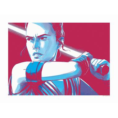 Komar poster - Star Wars Faces Rey - rood en blauw - 40 x 30 cm - 610263 product