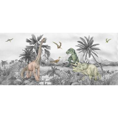 Sanders & Sanders poster - dinosaurussen - grijs - 0.75 x 1.7 m - 601263 product