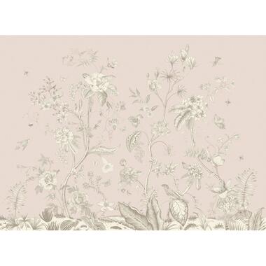 Sanders & Sanders poster - bloemmotief - beige - 1.1 x 1.55 m - 601241 product