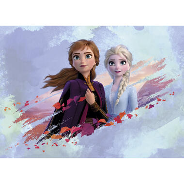 Disney poster - Frozen Anna & Elsa - blauw, paars en oranje - 160 x 110 cm product