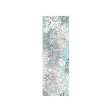 Sanders & Sanders poster - bloemen - blauw, roze en wit - 0,9 x 2,7 m - 601060 product