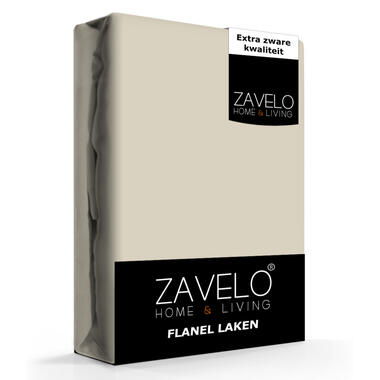 Zavelo Flanel Laken Zand-Lits-jumeaux (240x260 cm) product