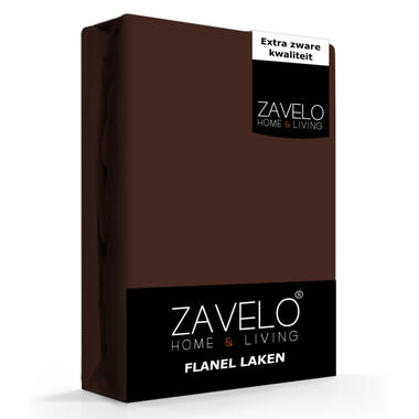 Zavelo Flanel Laken Bruin-2-persoons (200x260 cm) product