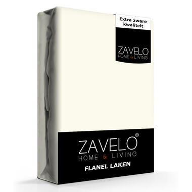 Zavelo Flanel Laken Ivoor-1-persoons (150x260 cm) product