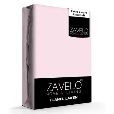 Zavelo Flanel Laken Roze-2-persoons (200x260 cm) product