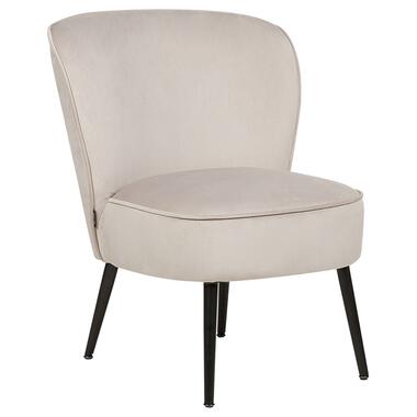 VOSS - Fauteuil - Taupe - Fluweel product