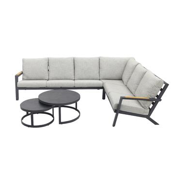 VDG Santos/Rhodos loungeset - loungebank - antraciet 3-delig product