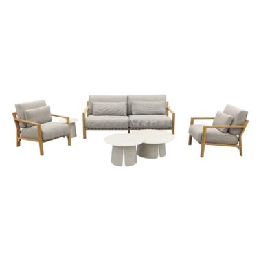 4 Seasons Lucas/Velora stoel-bank loungeset - 5-delig product