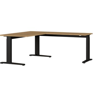 Germania Verstelbare hoekbureau Aggo 160x193 - eik/zwart product